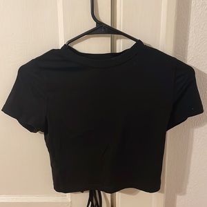 EUC Ambiance. Crop top with criss-cross back